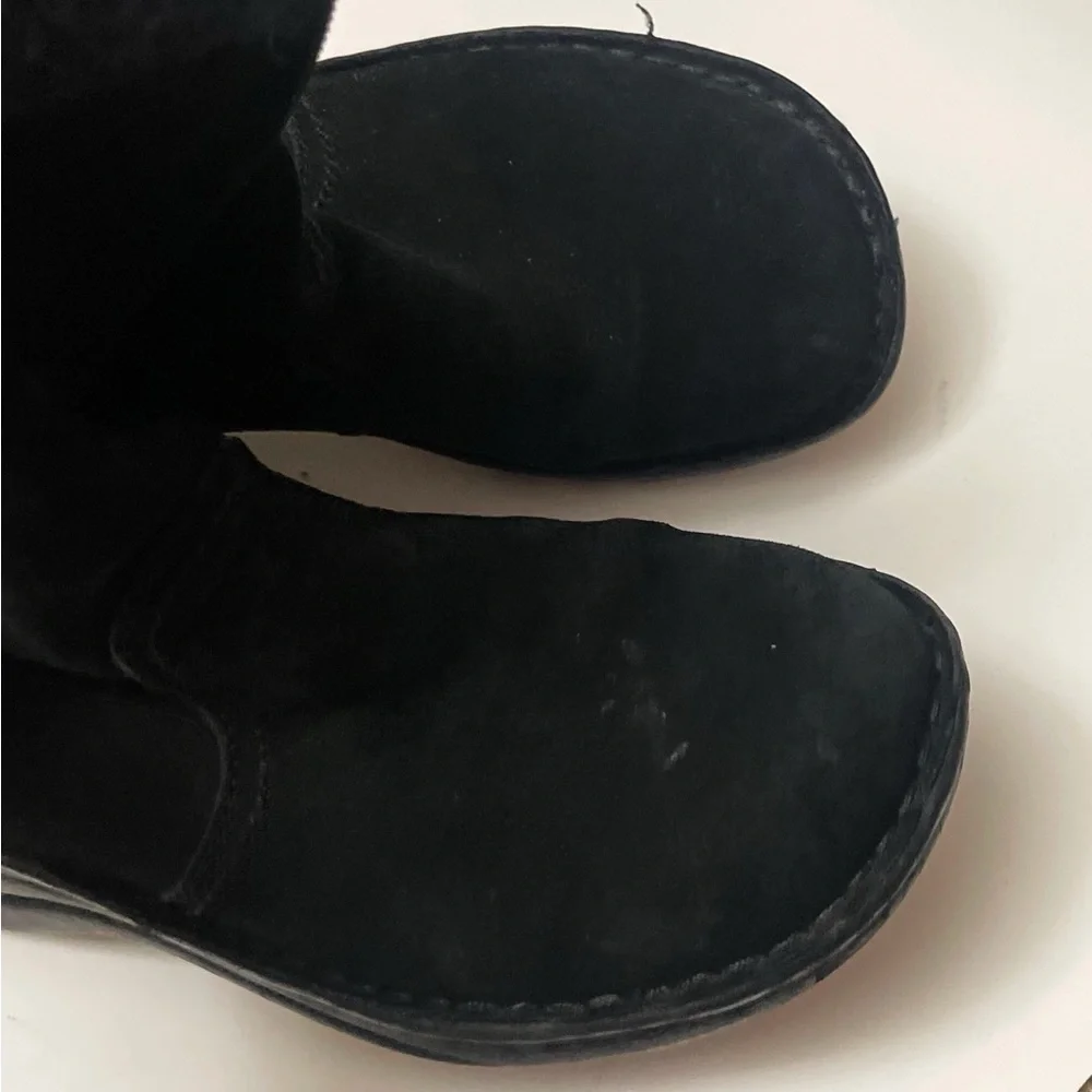 Vintage Y2K American Eagle Outfitters Black Suede Boots Winter Ski Casual